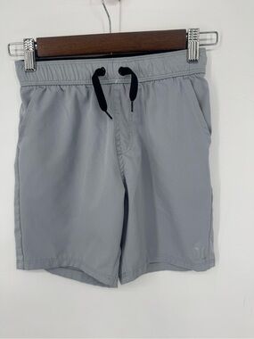 Hurley Kid's Gray Casual Basic Athletic Activewear Drawstring Shorts Size Kids 8